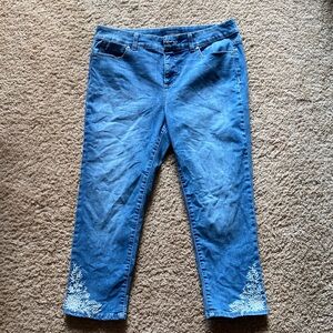 Talbots Simply Flattering Crop Jeans